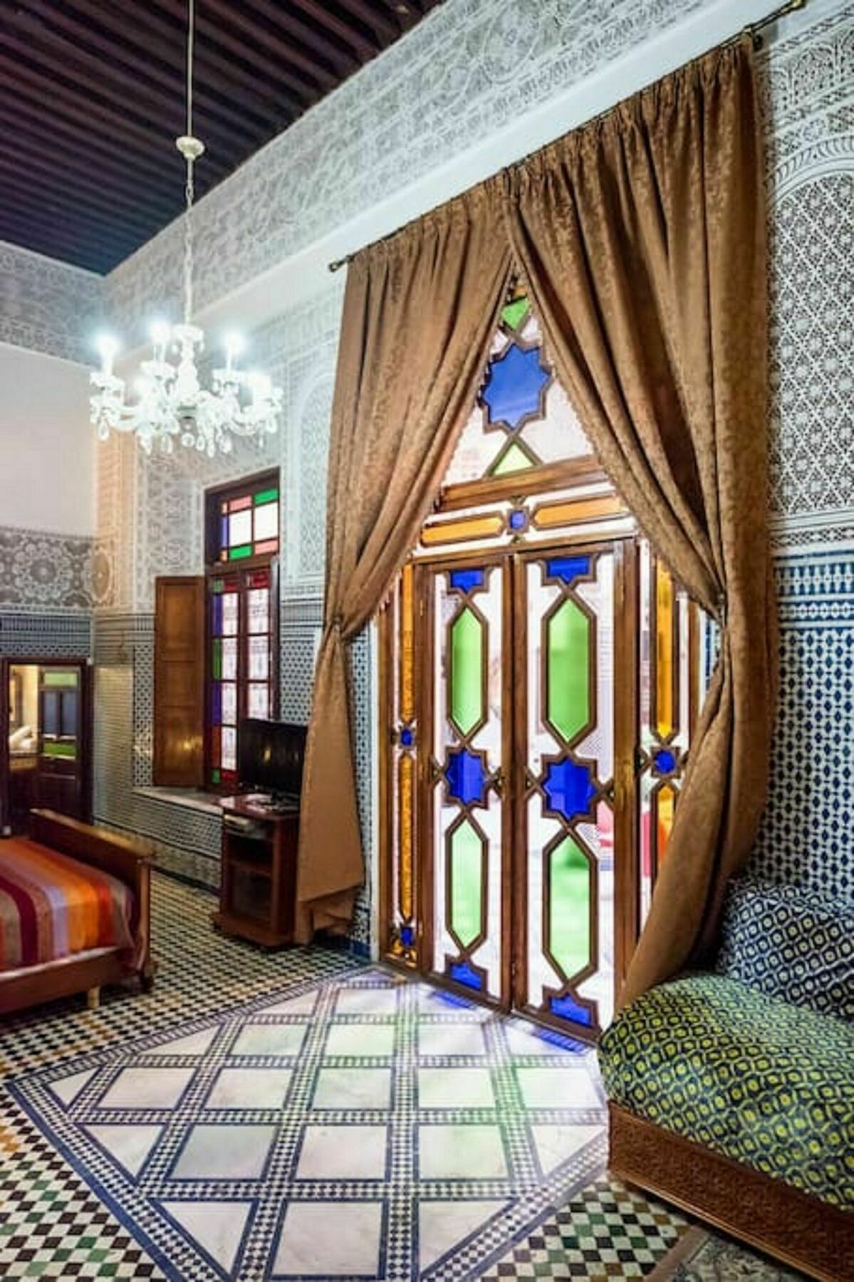 Riad Les Chrifis Navette Aeroport 24 Sur 24 페스 외부 사진