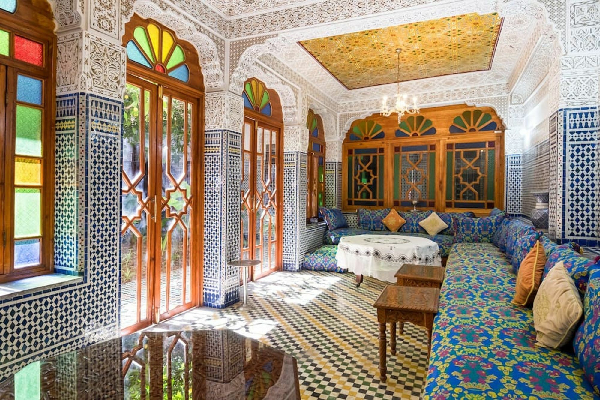 Riad Les Chrifis Navette Aeroport 24 Sur 24 페스 외부 사진